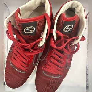 GUCCI Men’s High Top Lace up Sneaker Size 10.5 Style 309517